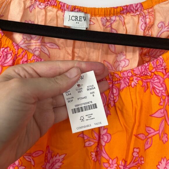 J. Crew Factory Printed Scoop Neck Mini Dress NWT - Picture 4 of 8